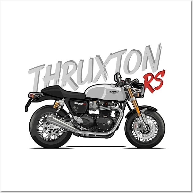 Thruxton RS - Chrome Wall Art by Tomislav Lozić